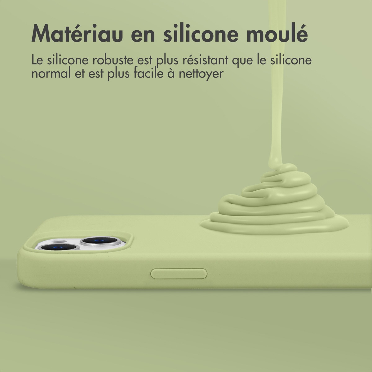 Google Pixel 8 Hoesje Siliconen - Accezz Liquid Silicone Backcover - Groen