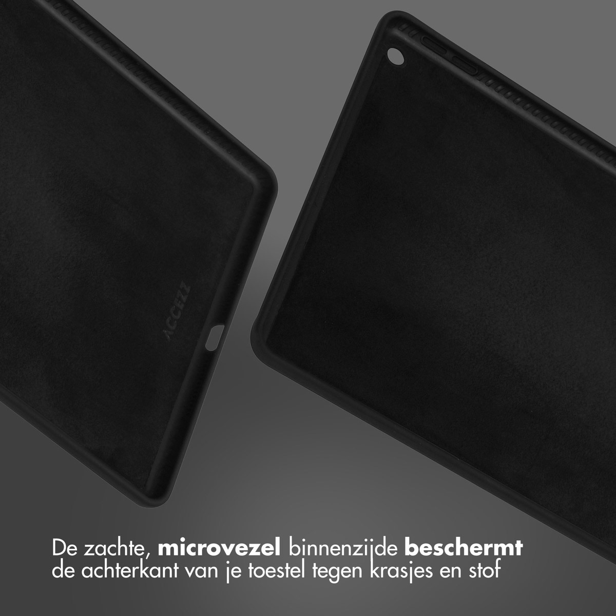 iPad 10.2 (2021) / iPad 10.2 (2021) / iPad 10.2 (2019) / iPad 10.2 (2019) / iPad 10.2 (2020) / iPad 10.2 (2020) Tablet Hoes Kinderen - Accezz Liquid Silicone Backcover zonder penho