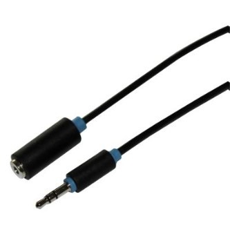 Scanpart audio verlengkabel 3.5mm jack 3,0m Extender Zwart