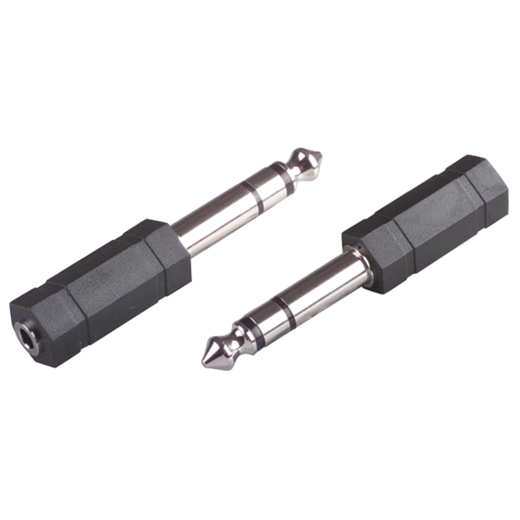 Scanpart audio adapter 3.5mm jack - 6.3mm koptelefoon Mini jack kabel Wit
