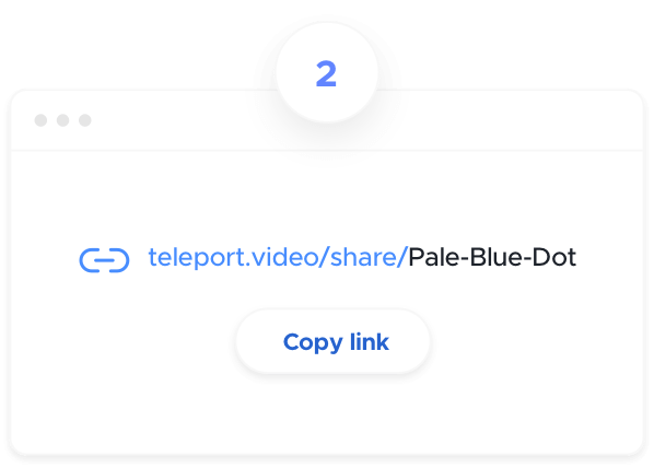 Box to copy a link to share your screen online