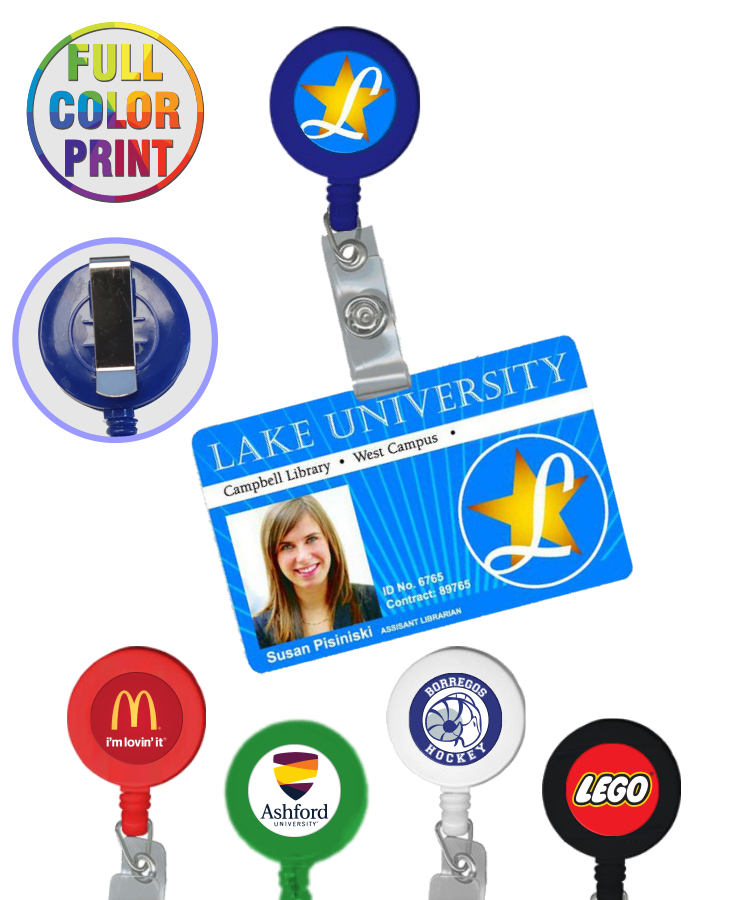 30 - Retractable Badge Holder - Full Color