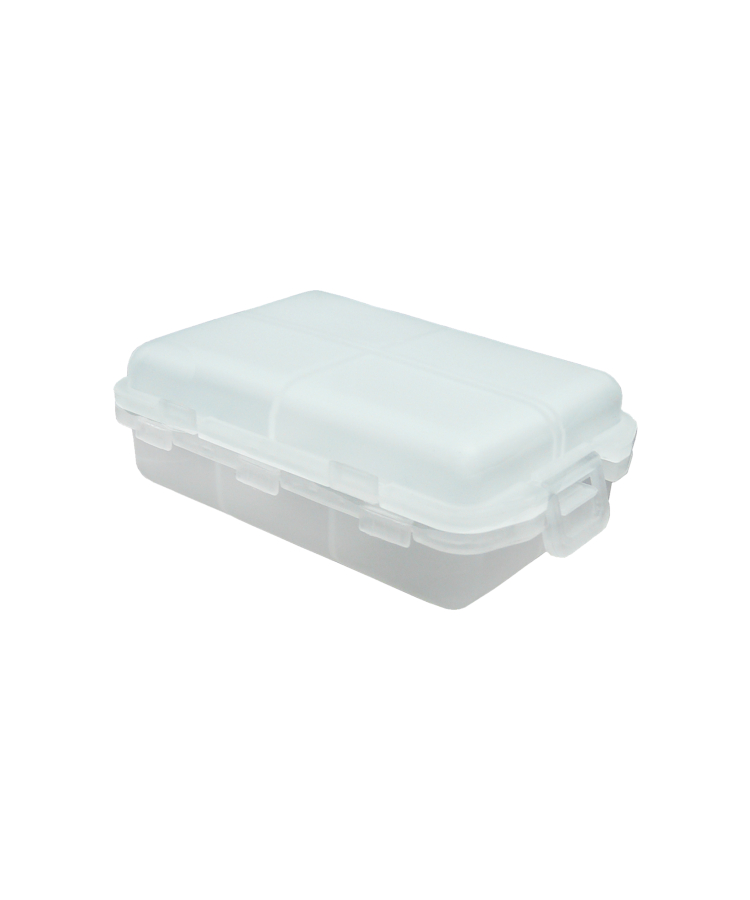 Union Printed - 7-Day Compartment Folding Pill Box Organizer - One Color Print — White