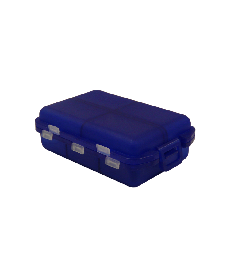 Union Printed - 7-Day Compartment Folding Pill Box Organizer - One Color Print — Blue