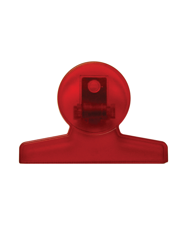 Union Printed - Round Shaped Bag Clip - One Color — Red