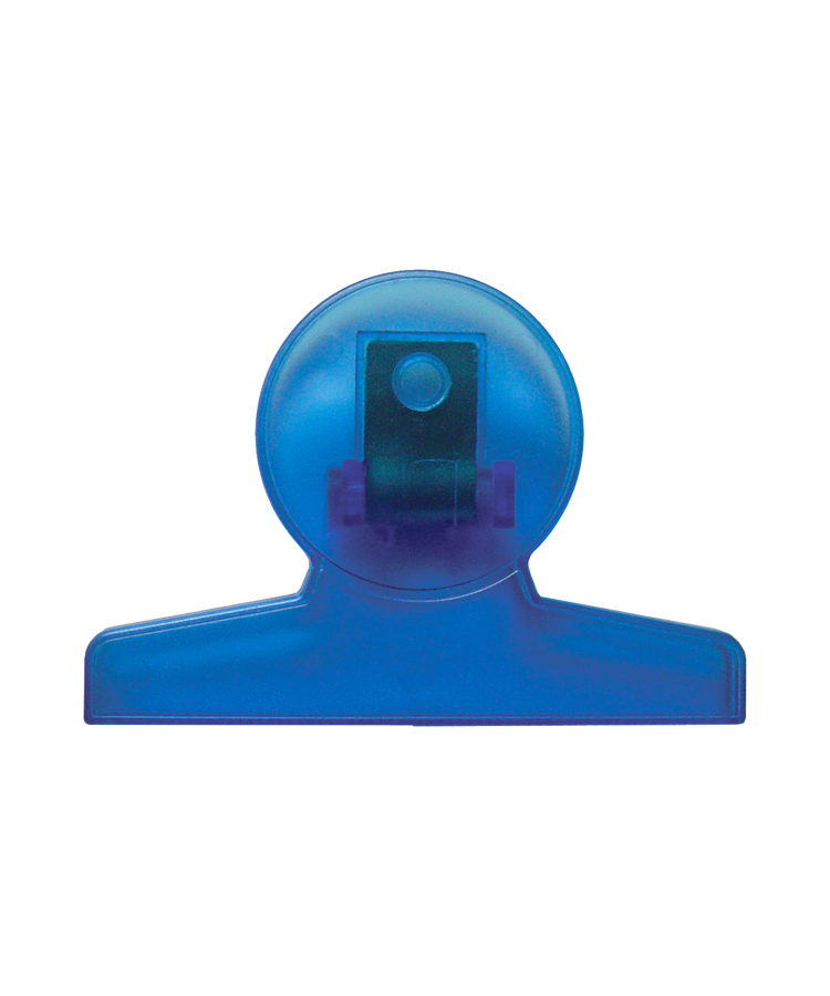 Union Printed - Round Shaped Bag Clip - One Color — Blue