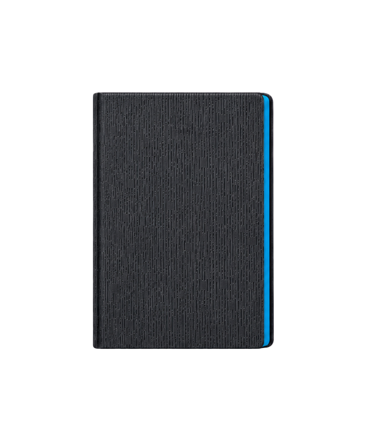 Union Printed Olivine Textured Notebooks - 1-Color (5.75 x 8.25) — Blue