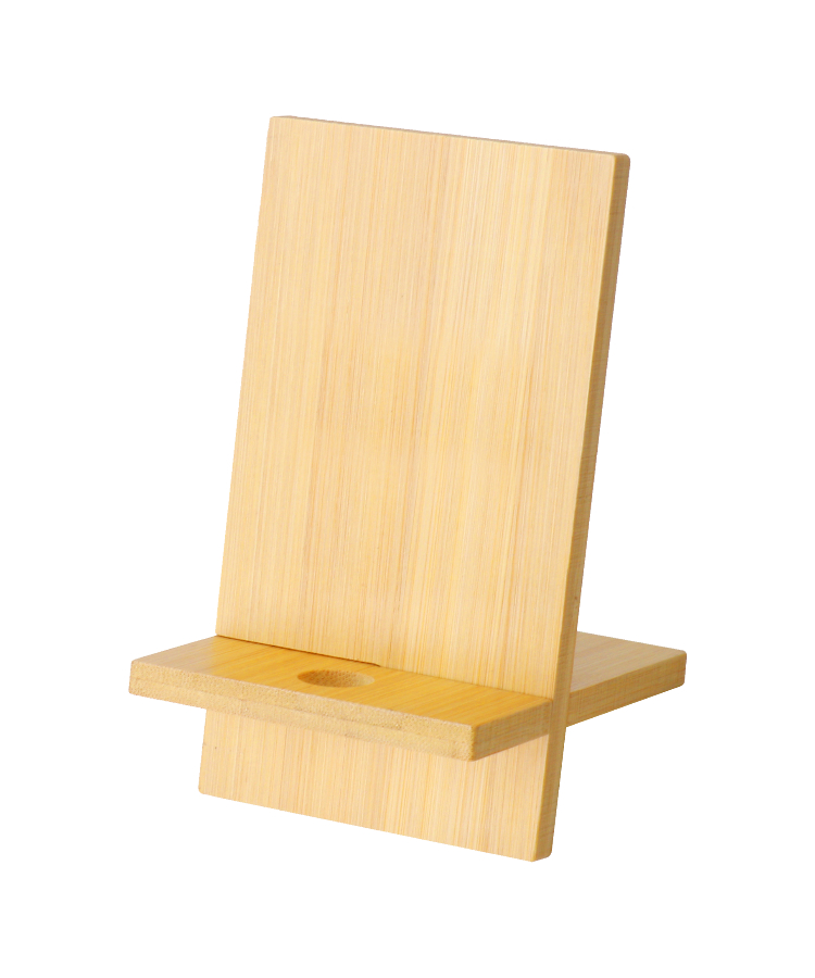 Union Printed - Detachable Phone Stand made with Genuine Bamboo - 1-Color Logo — Bamboo