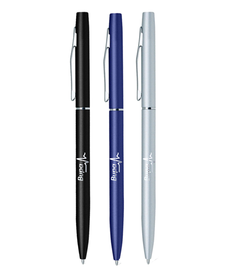 Union Printed - Slim Aluminum Ballpoint Twist Metal Pen