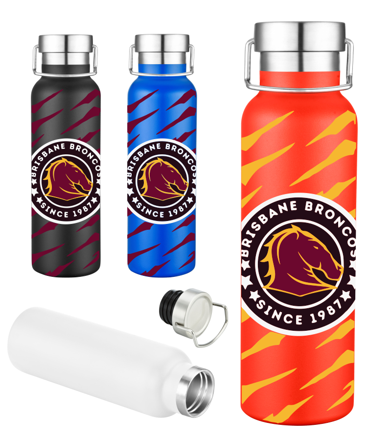 20 oz Double Wall Stainless Steel Vacuum Insulated Travel Bottle Powder Coated - Full Color Wrap