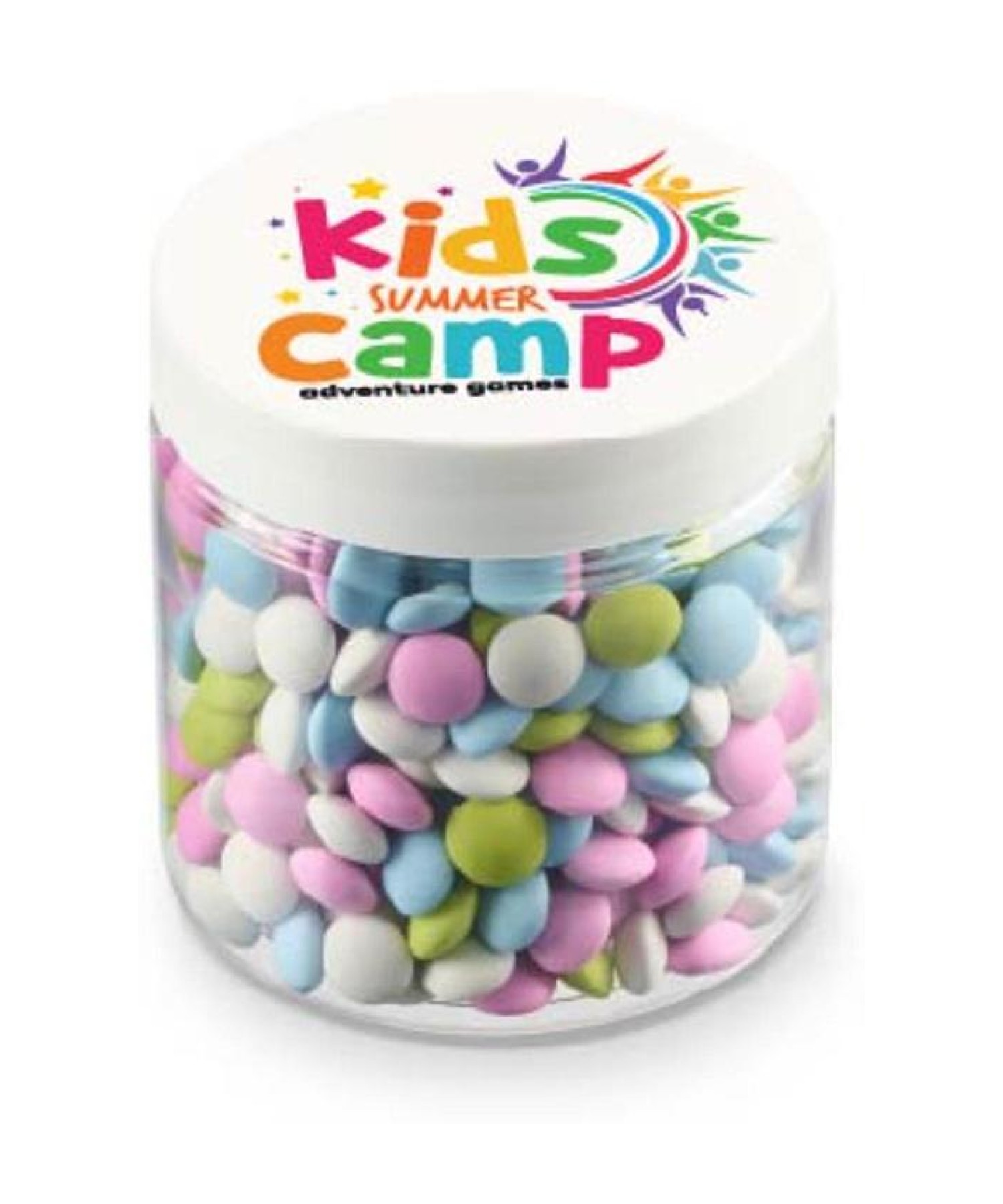 Union Printed - 4 oz jar of mini mint lentils with a full color imprint on the lid