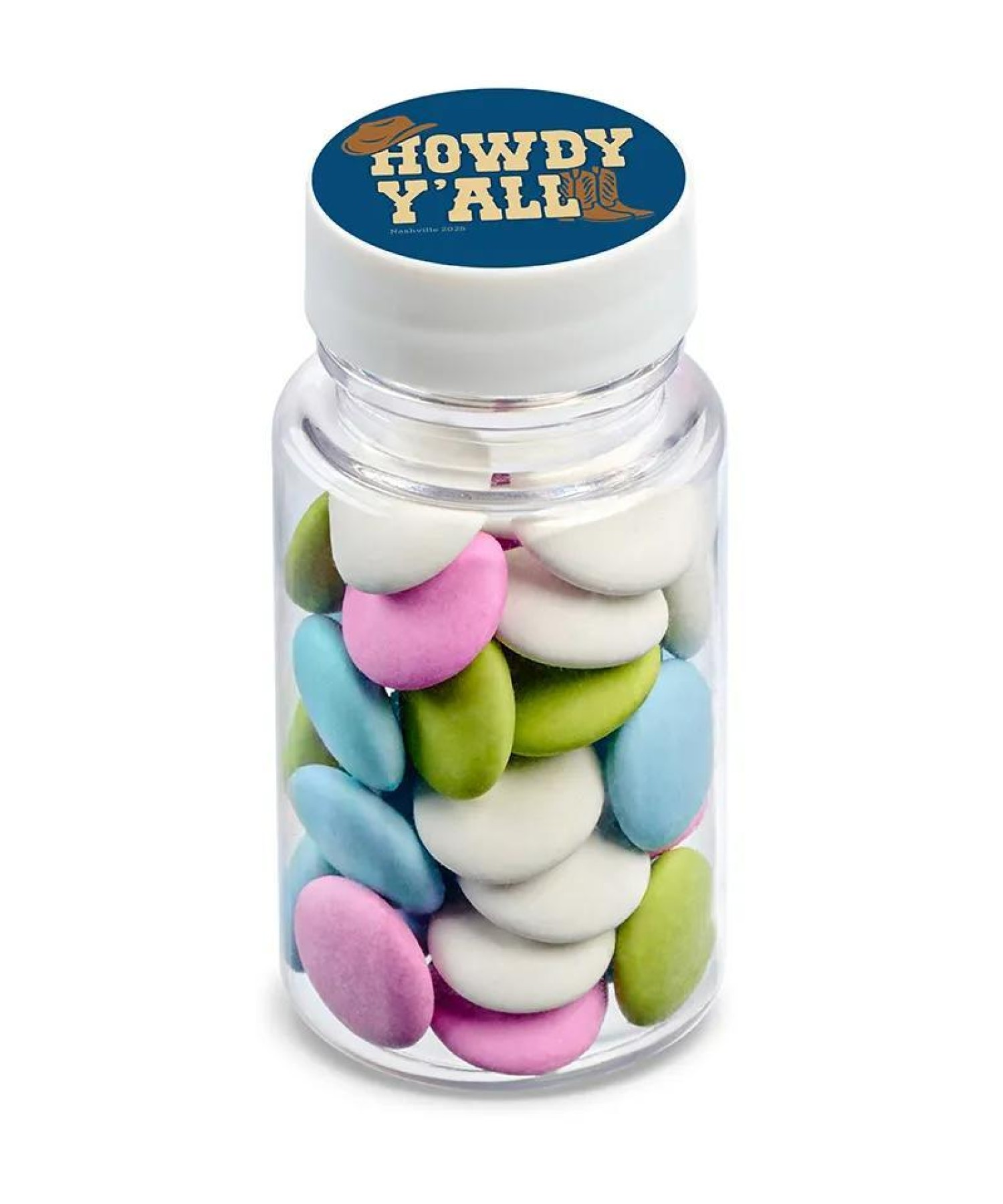 Union Printed - 1.3 oz jar of mint lentils with a full color imprint on the lid