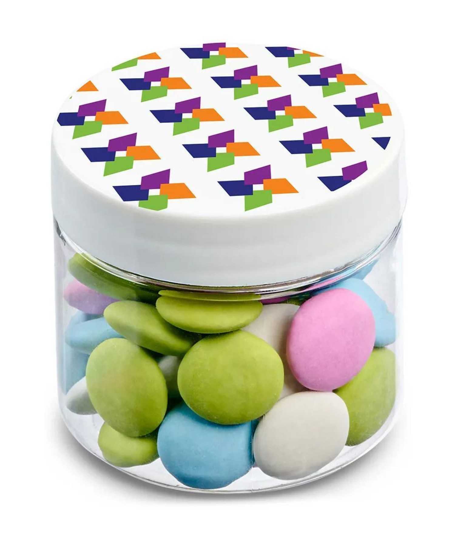 Union Printed - 2 oz jar of mint lentils with a full color imprint on the lid