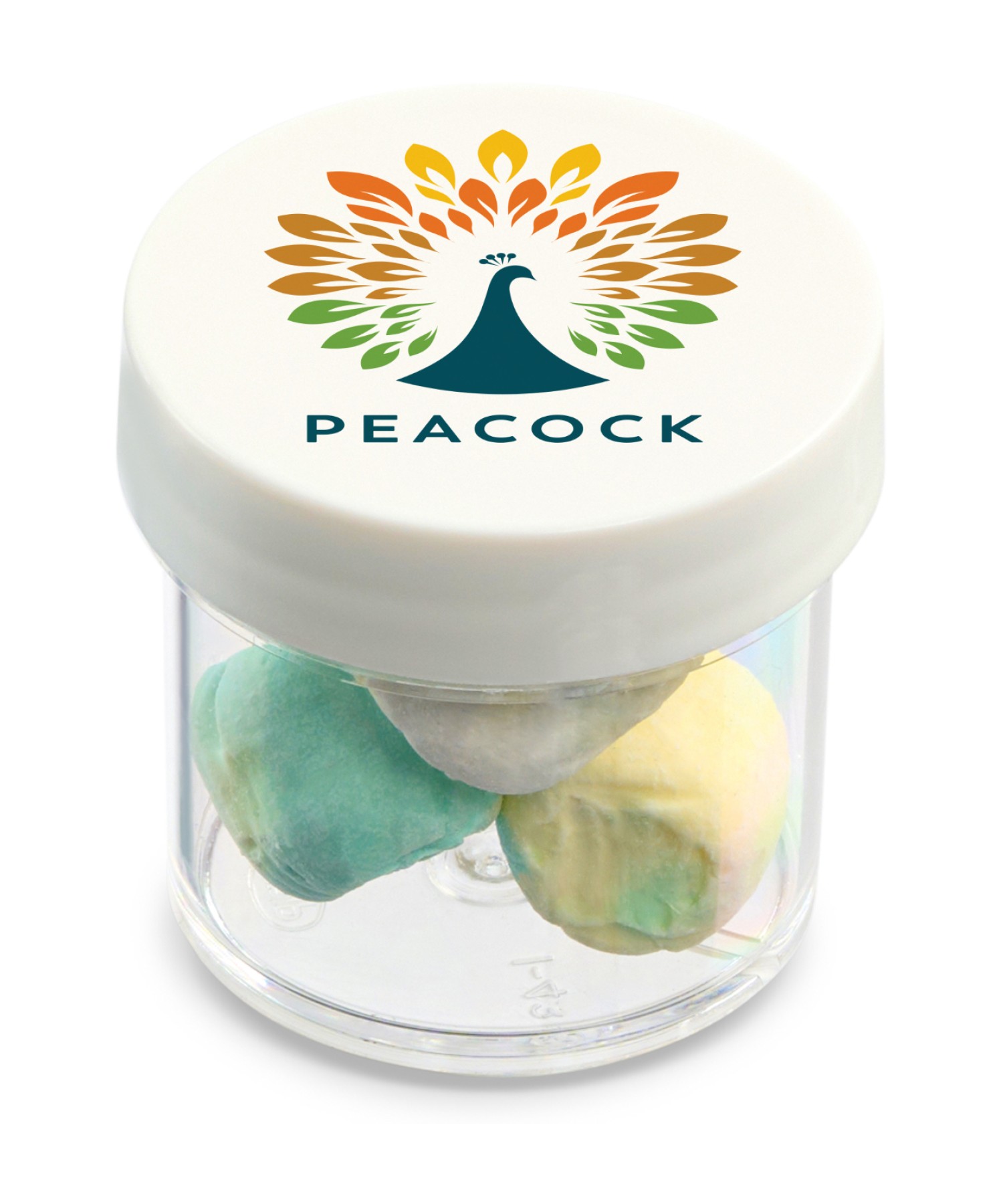 Union Printed - 1 oz jar of after dinner mints with a full color imprint on the lid