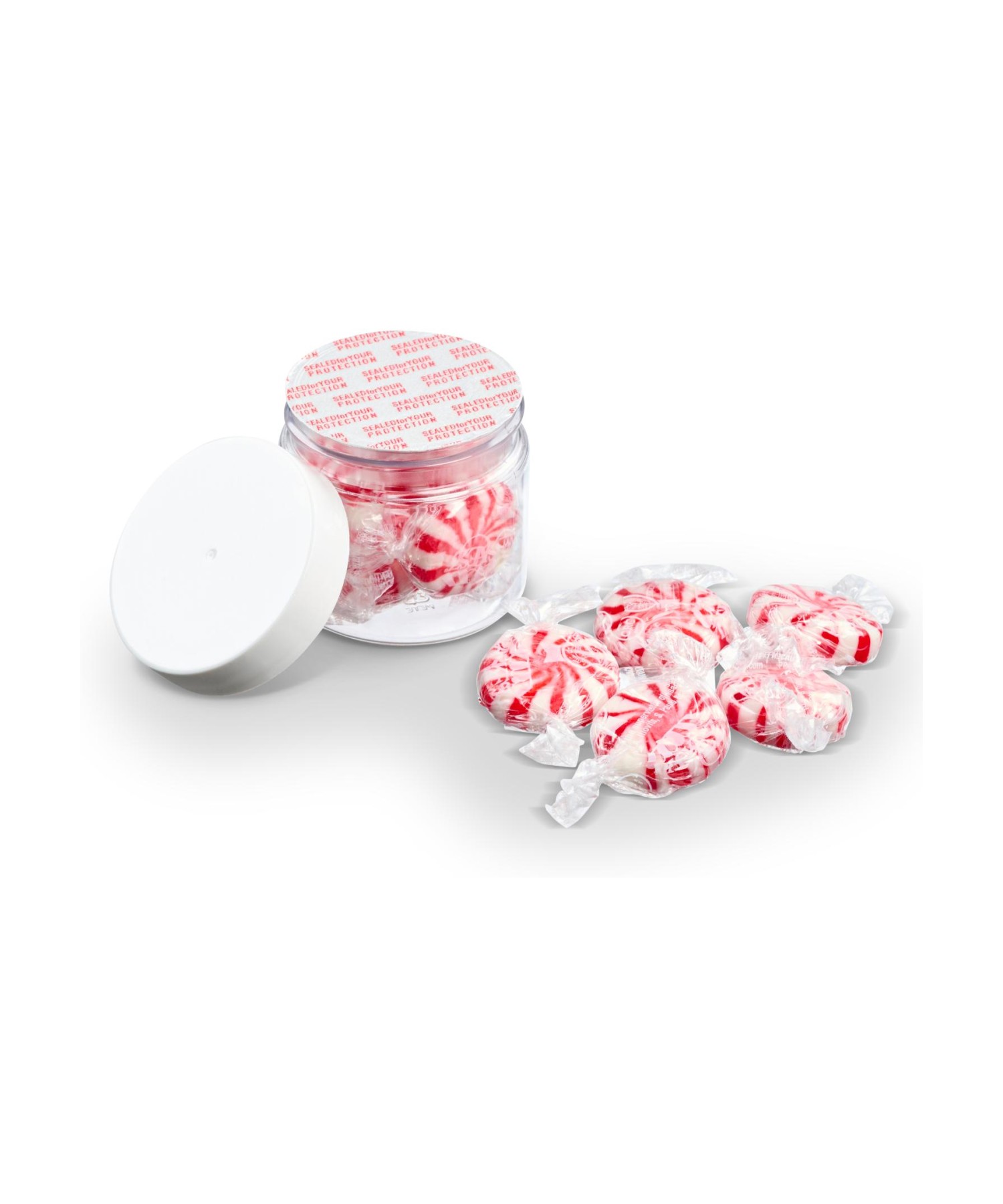 Union Printed - 2 oz jar of starlight mints with a full color imprint on the lid