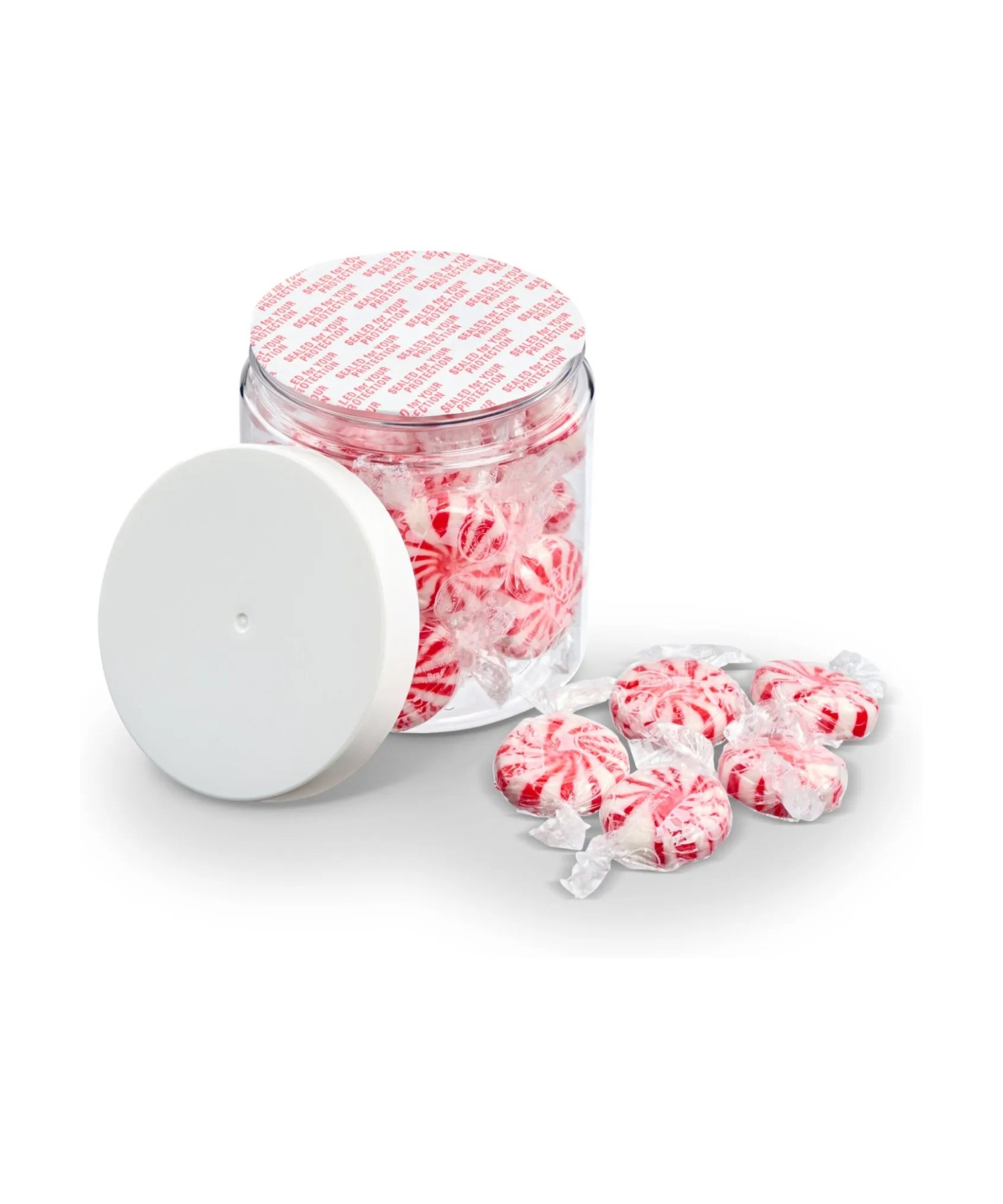 Union Printed - 8 oz jar of starlight mints with a full color imprint on the lid