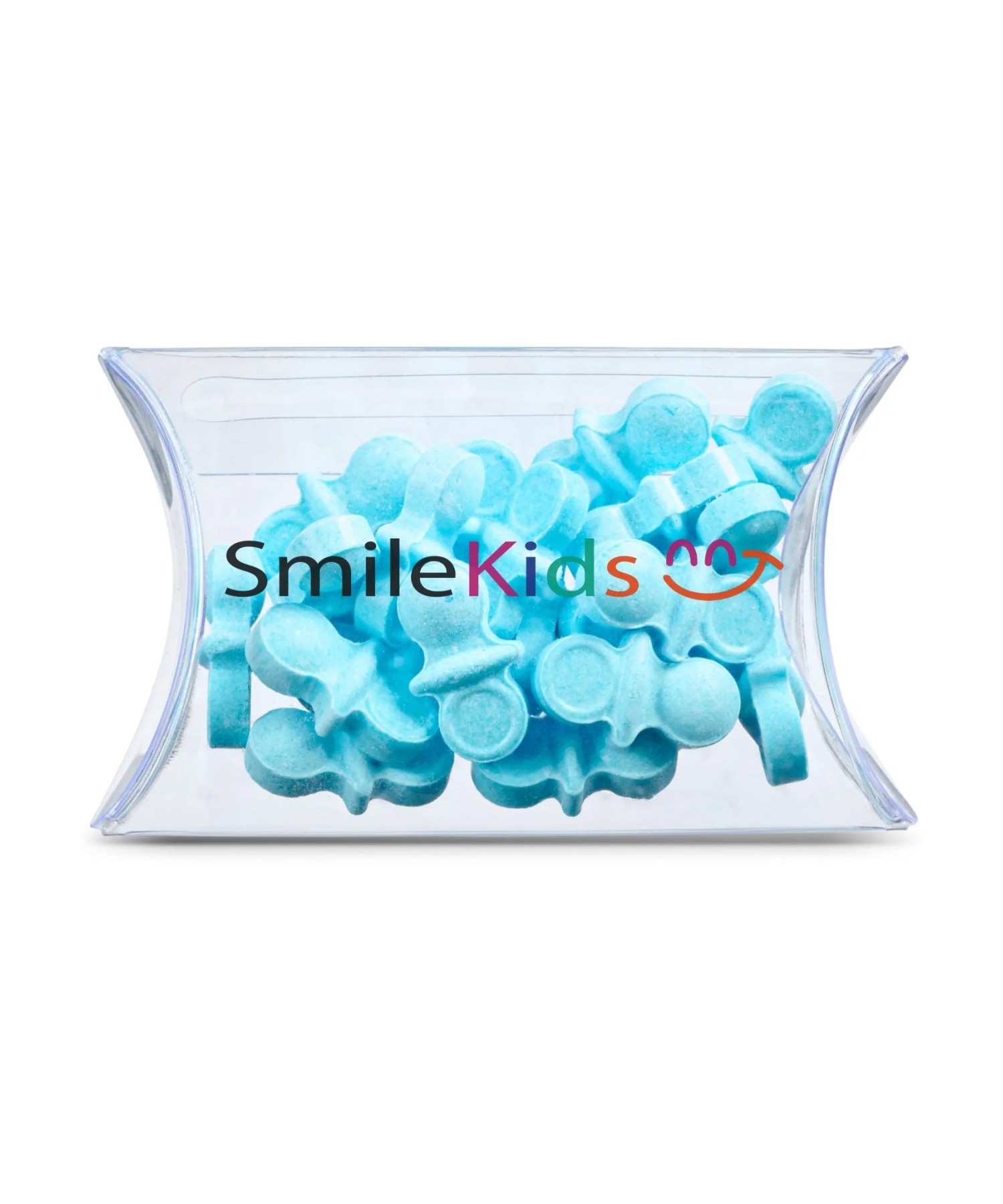 Union Printed - 3" pillow box of pacifier-shaped candy in light blue or pink with a full color imprint on the box
