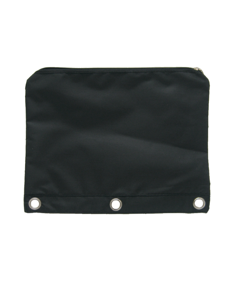 Union Printed - 3-Ring Pencil Pouch - sized to fit mosty 3-ring binders - 1-Color — Black