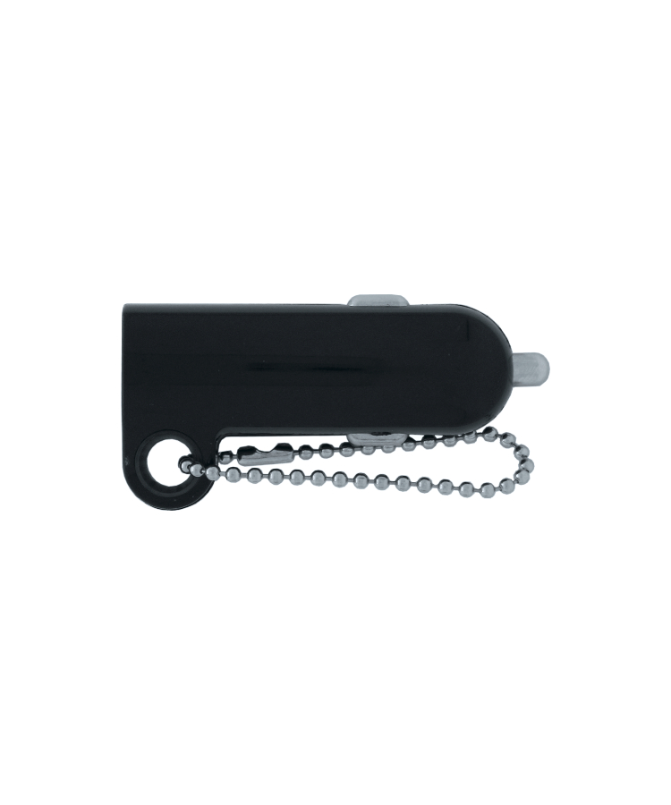 Keychain USB Car Charger — Black
