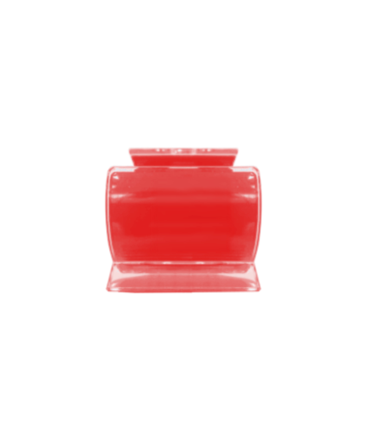 Union Printed - Rounded Cell Phone Stand with 1-Color Logo — Red