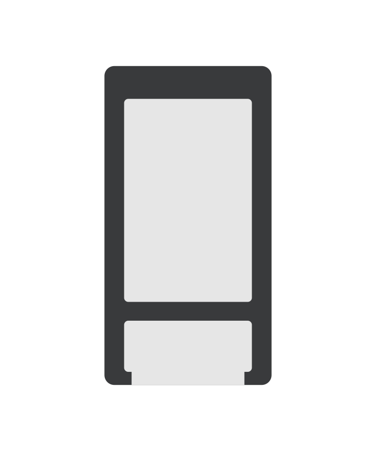 Union Printed - Phone Stand with Ruler — Black