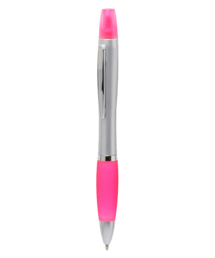 Union Printed - Fashionable Highlighter Twist Pen Combo — Pink