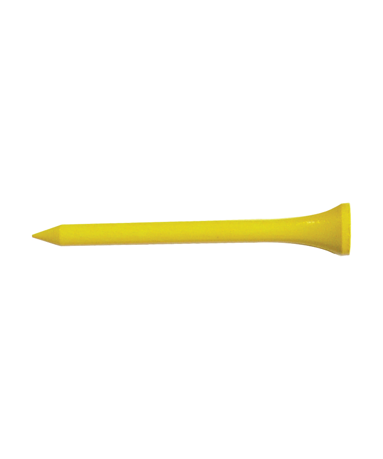 Union Printed - 2.75 inch Golf Tees with 1-Color Logo — Yellow