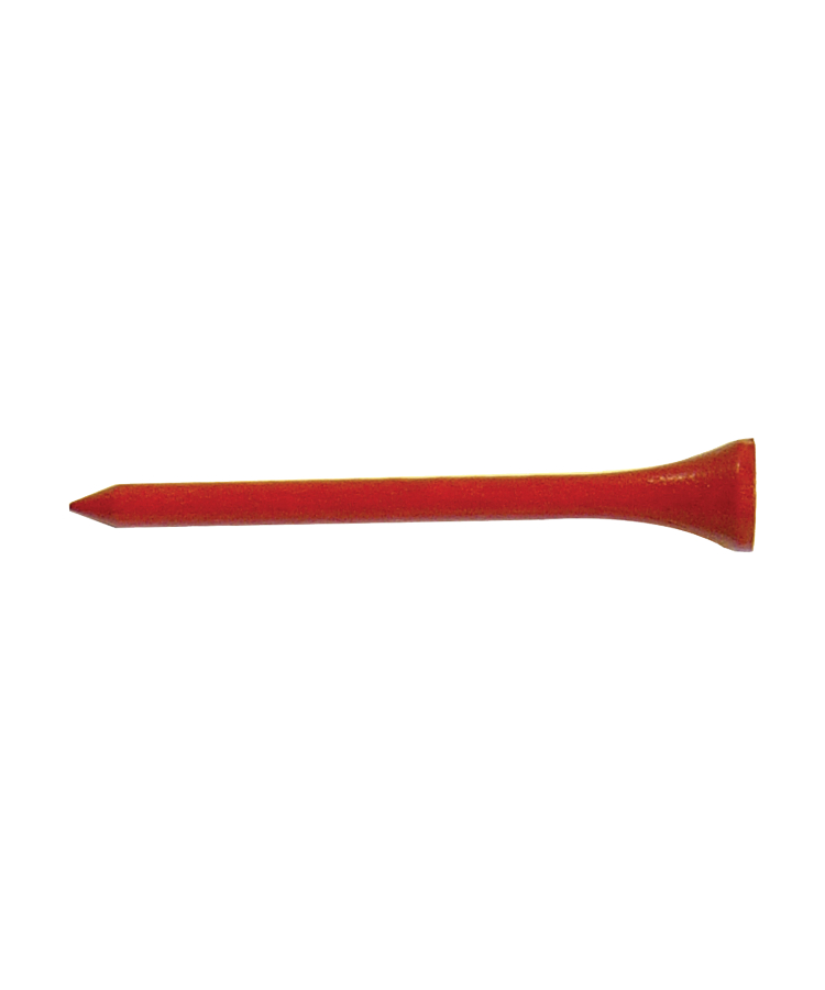 Union Printed - 2.75 inch Golf Tees with 1-Color Logo — Red