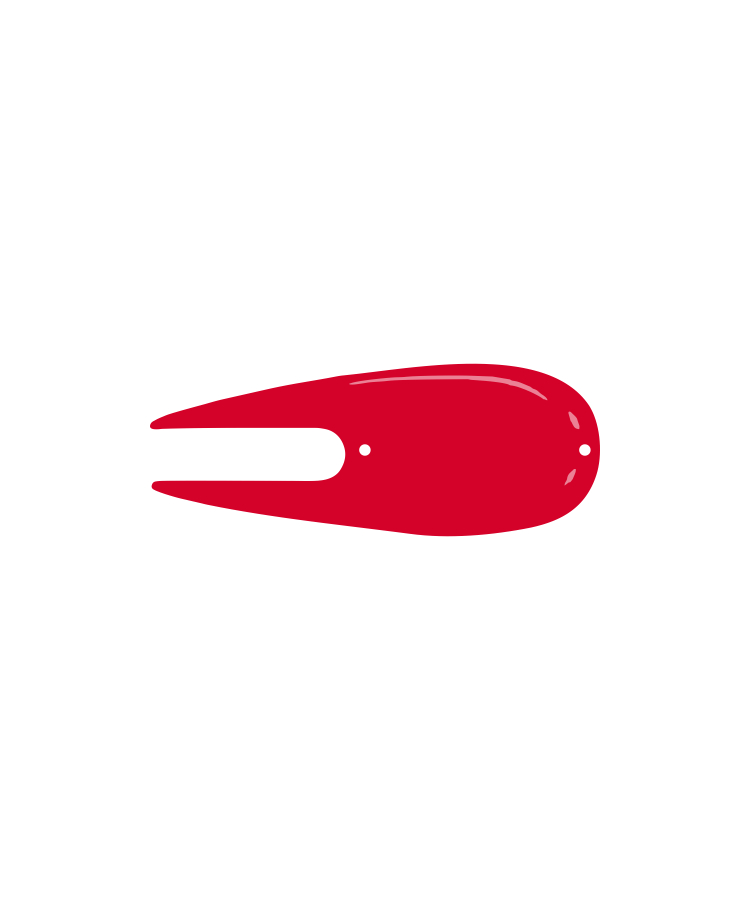 Union Printed - Golf Divot Repair Tool — Red
