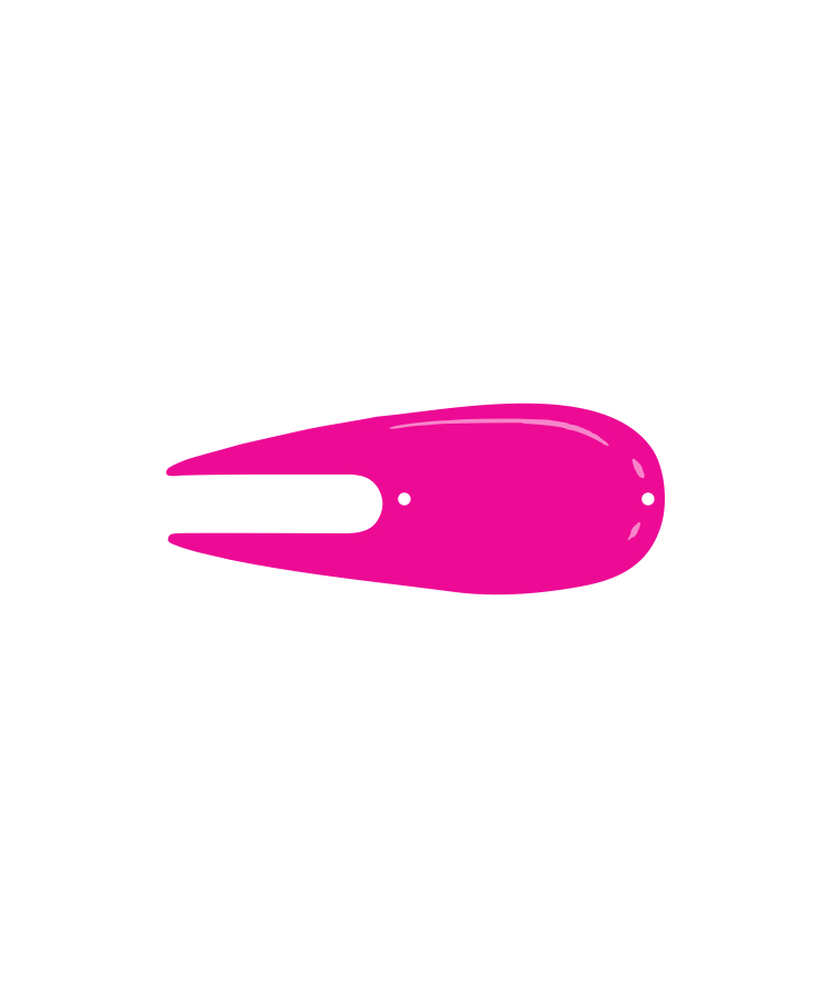 Union Printed - Golf Divot Repair Tool — Pink