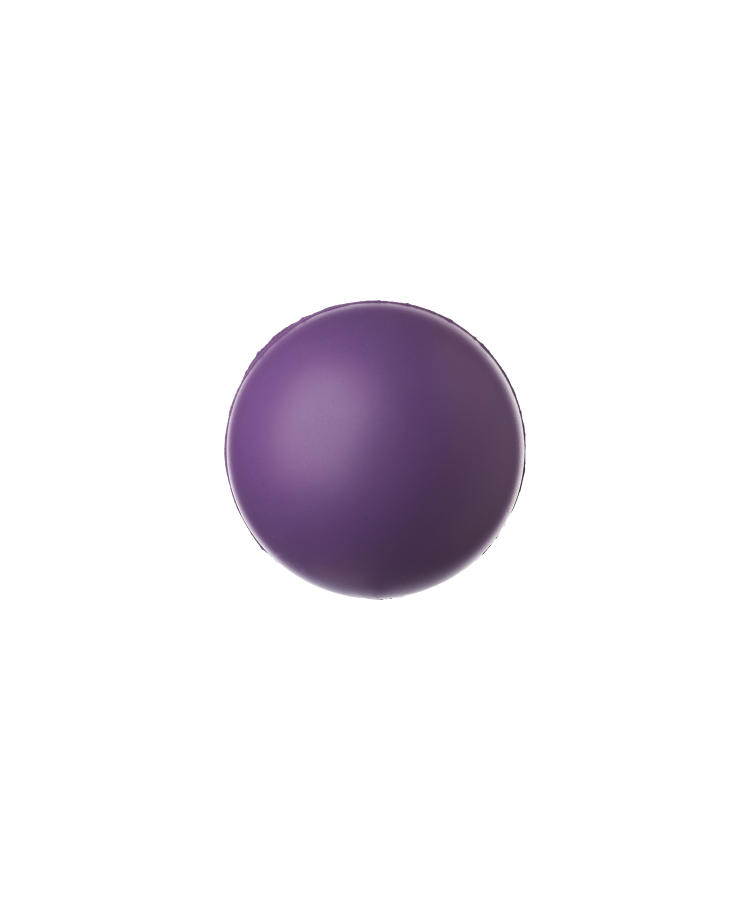 Union Printed - 2.75 inch - Round Foam Stress Reliever Balls - 1 Color — Purple