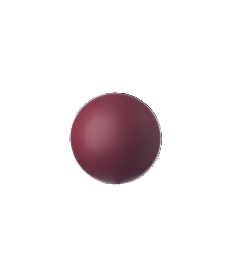 Union Printed - 2.75 inch - Round Foam Stress Reliever Balls - 1 Color — Maroon
