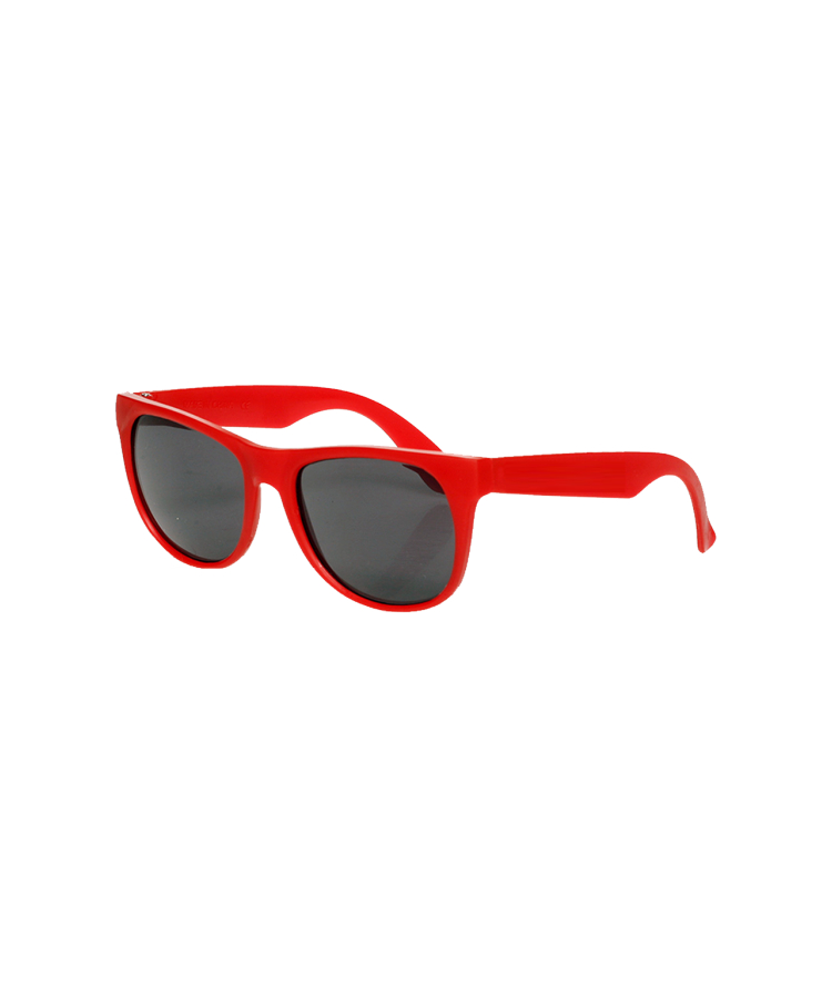 Union Printed - Economy Sunglasses with 1-Color Logo — All Red