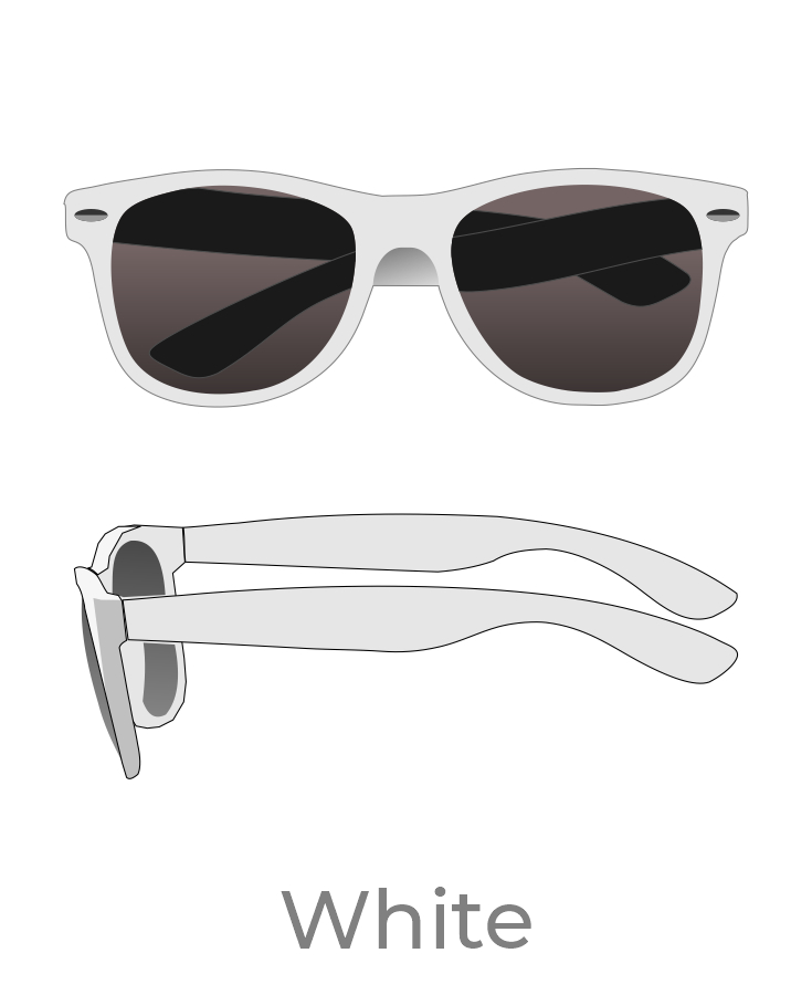 Union Printed - Malibu Sunglasses with UV 400 Protection Lenses - 1-Color Logo