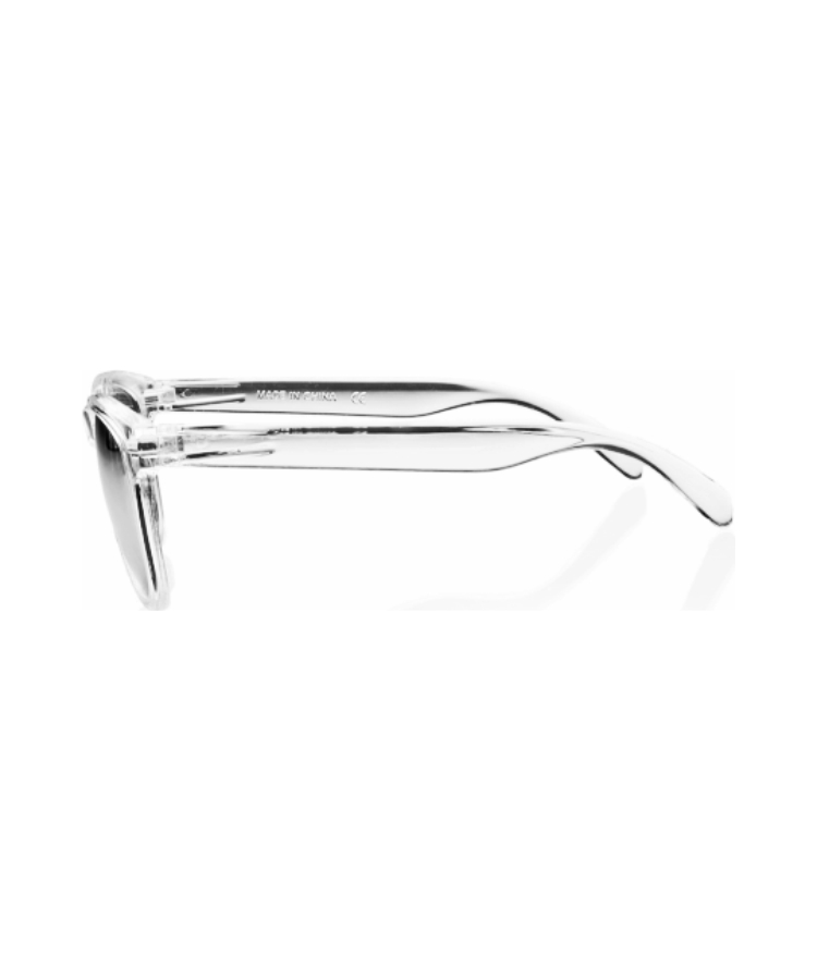 Union Printed - Crystalline Mirrored Sunglasses with 1-Color Logo — Silver