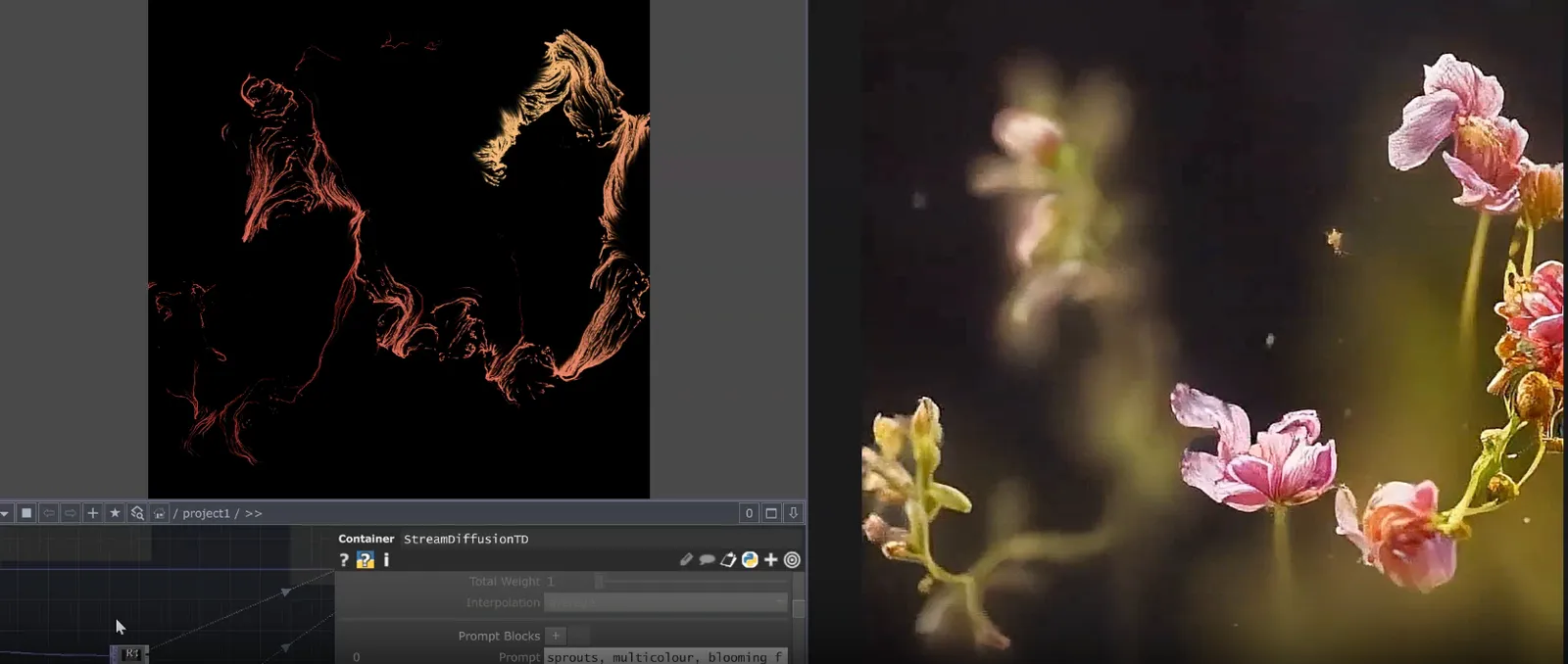 Interactive Particle Spray