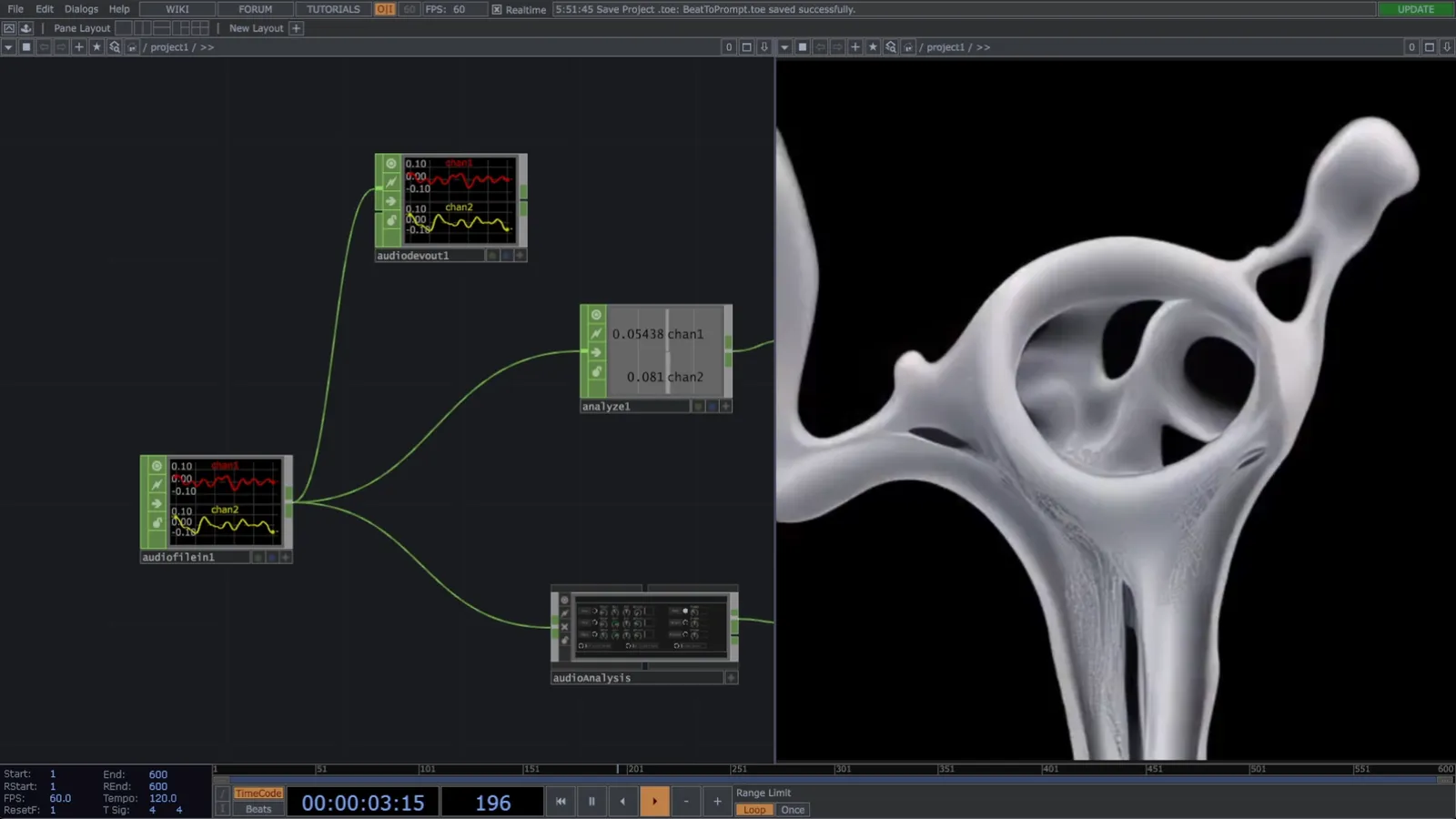 Audio Reactive Animations with StreamDiffusionTD
