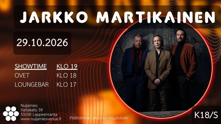 Jarkko Martikainen: Konsertit 2026