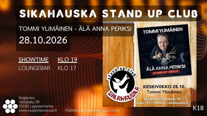 Sikahauska: Tommi Ylimäinen - Älä anna periksi