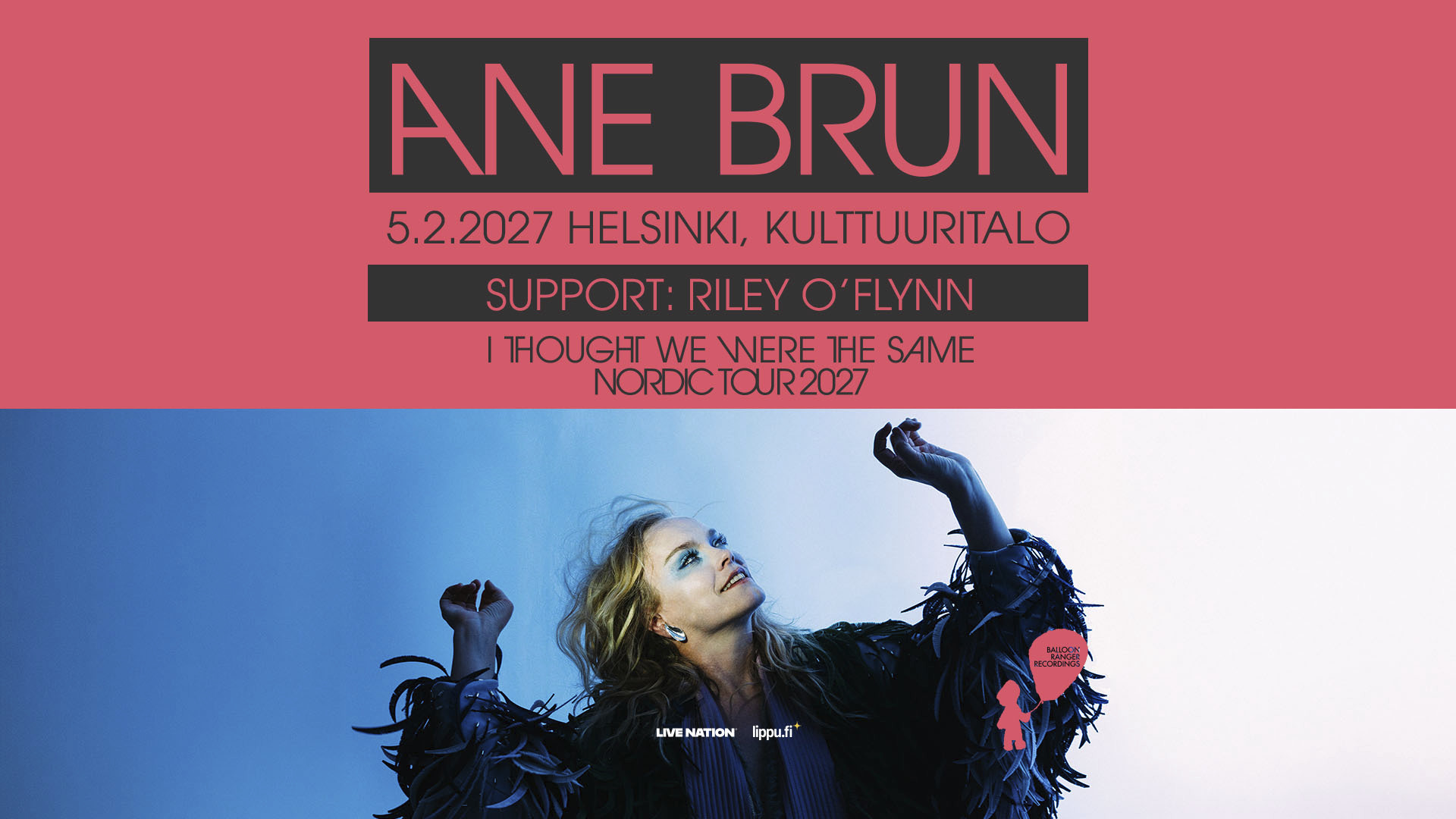 Ane Brun - I Thought We Were The Same Nordic Tour 2027