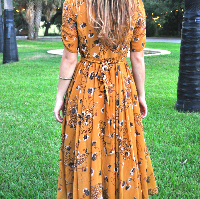 Yellow Floral Dress - LivvyLand | Austin Fashion and Style Blogger