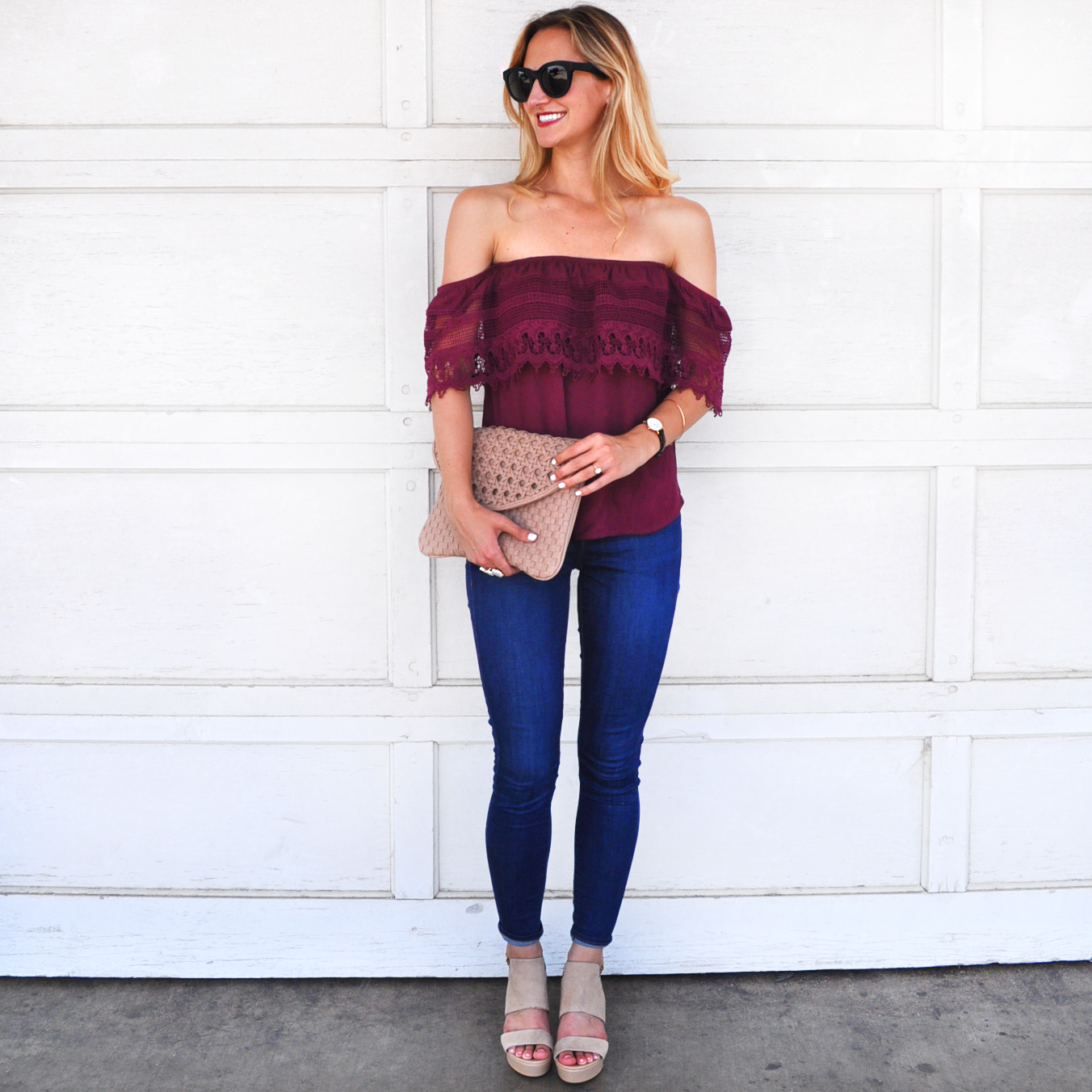 livvyland-blog-olivia-watson-austin-texas-fashion-blogger-socialite-lace-off-the-shoulder-top-plum-topshop-leigh-skinny-jeans-6