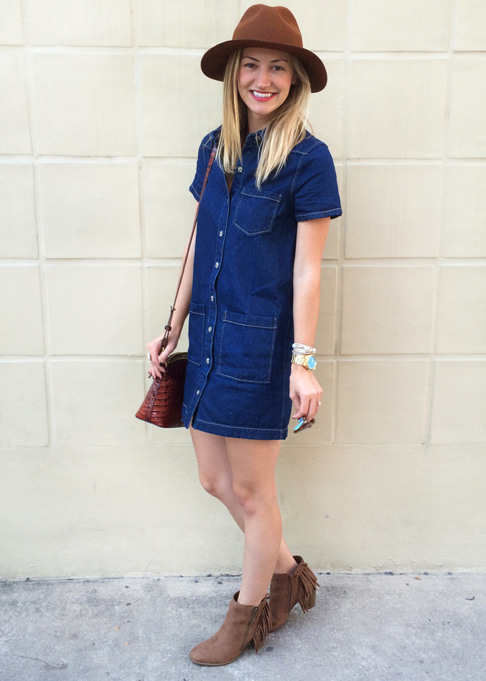 Fall Style Staple: Denim Dress - LivvyLand | Austin Fashion and Style ...