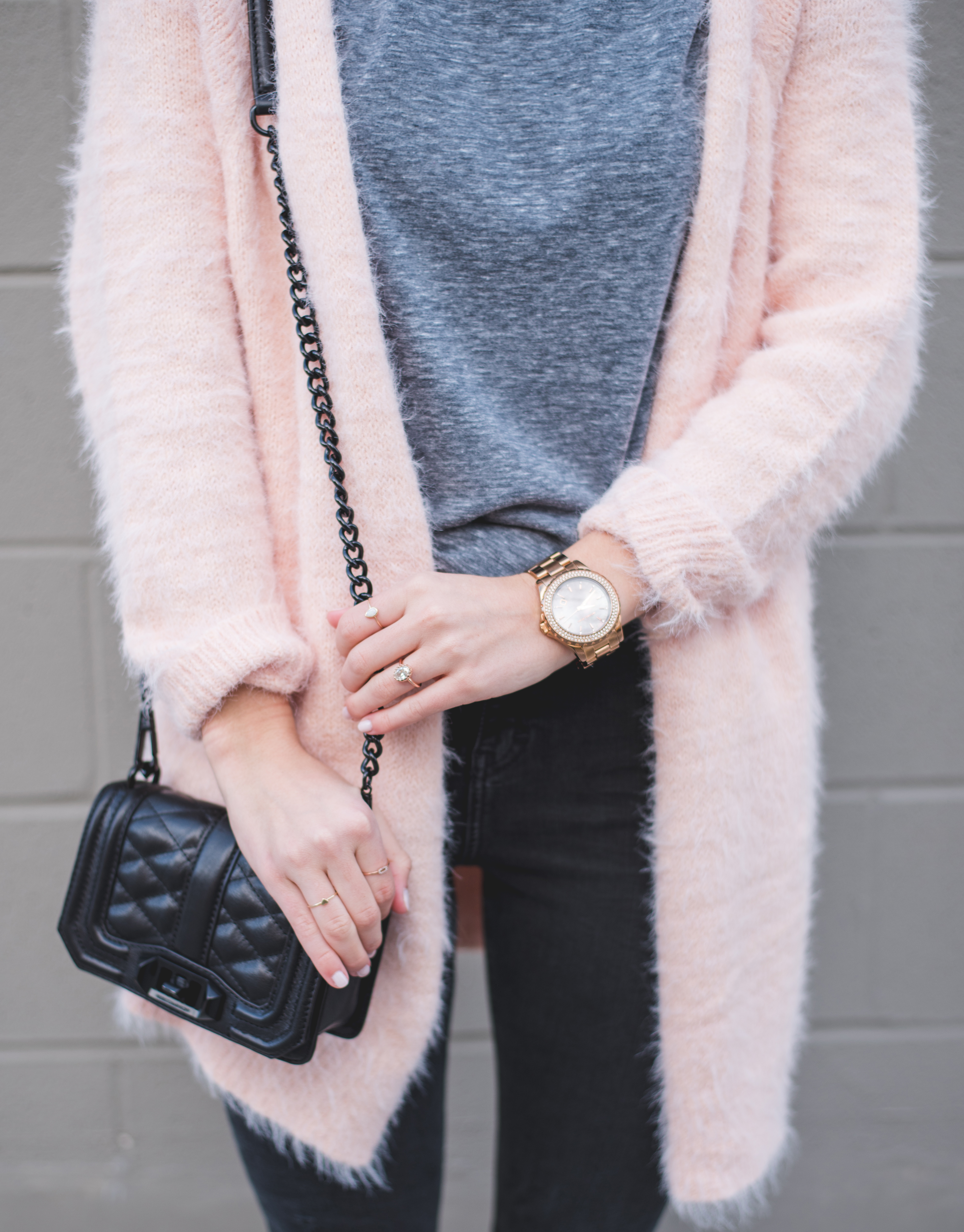 blush pink scarf with tan sweater, white distressed boyfriend jeans, Louis  Vuitton totally MM monogram tote, pink scarf spring outfit - Meagan's Moda