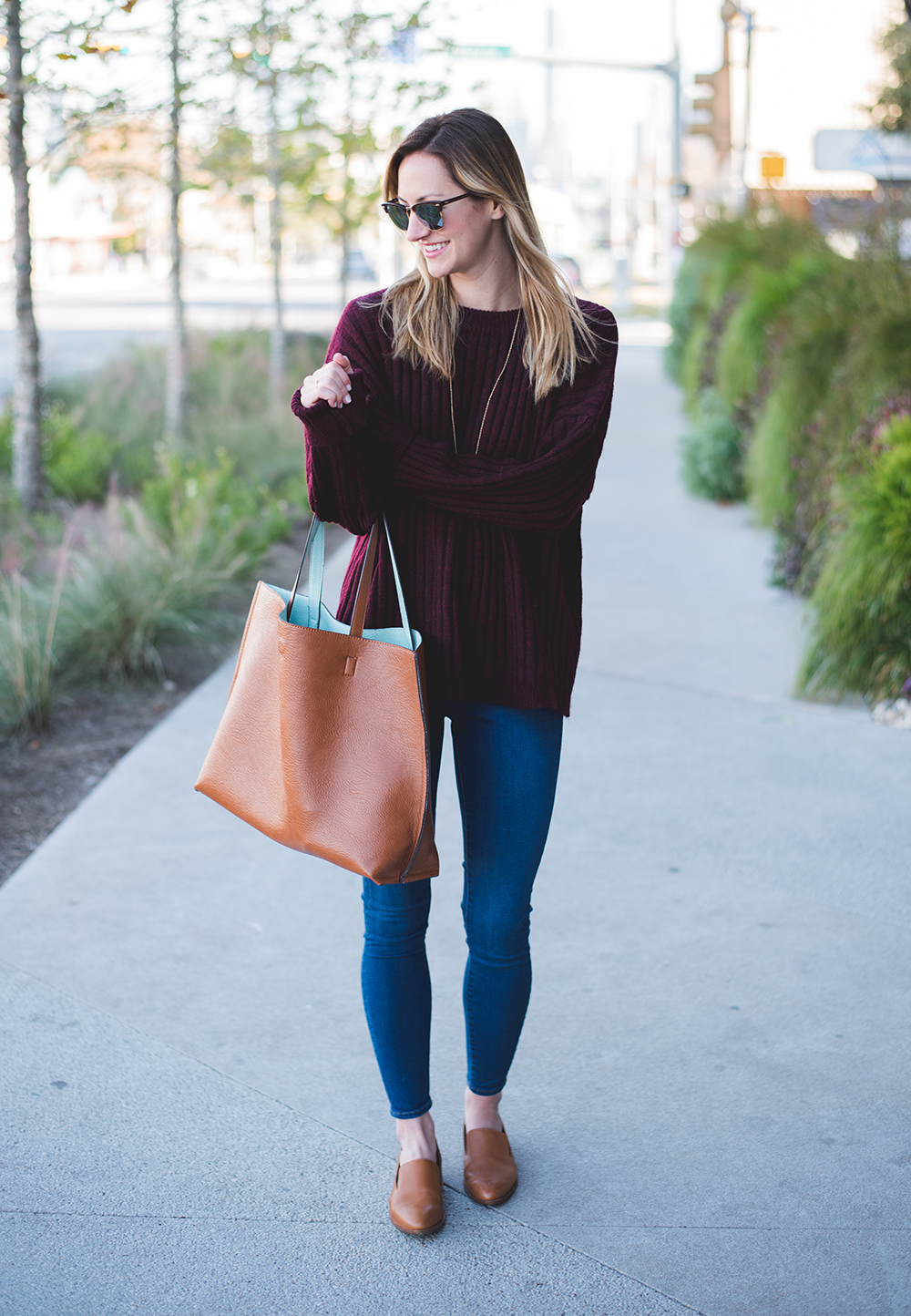 Oversize Knit Sweater - LivvyLand | Austin Fashion and Style Blogger