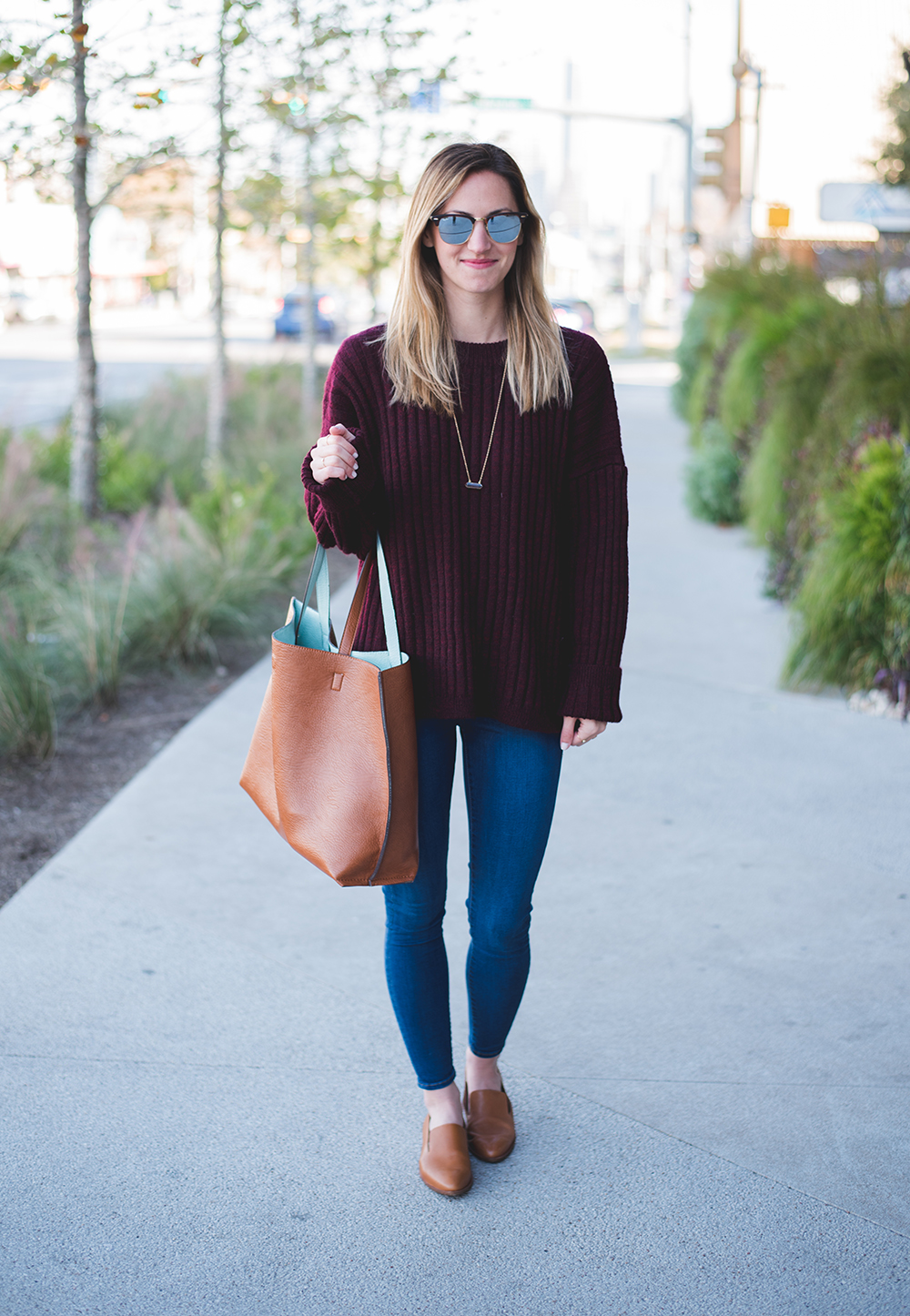 Oversize Knit Sweater - LivvyLand | Austin Fashion and Style Blogger