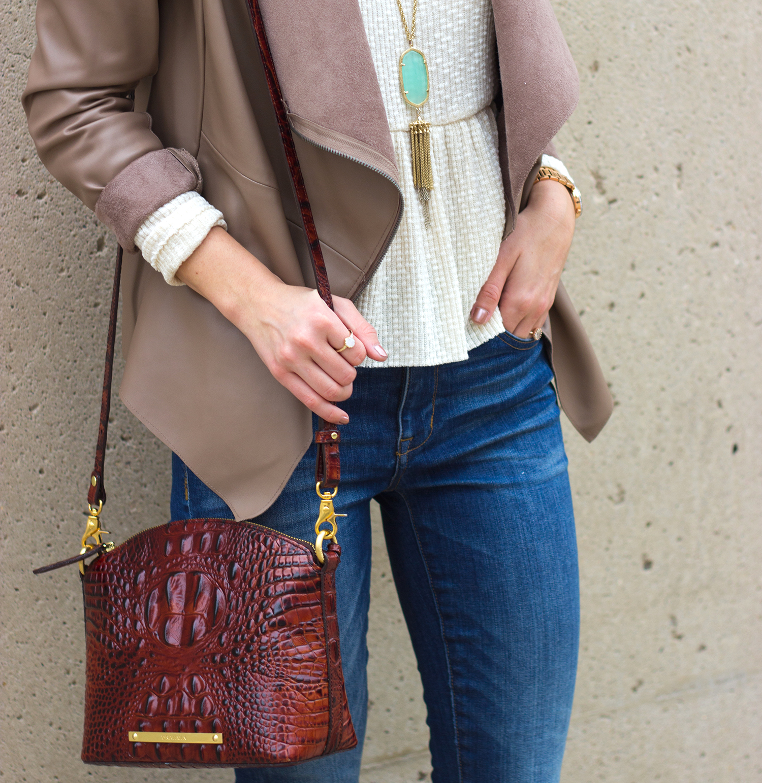 chambray denim button down tunic shirt, camo skinny jeans, Louis Vuitton  tote, Stuart Weitzman tan peep-toe boots - Meagan's Moda