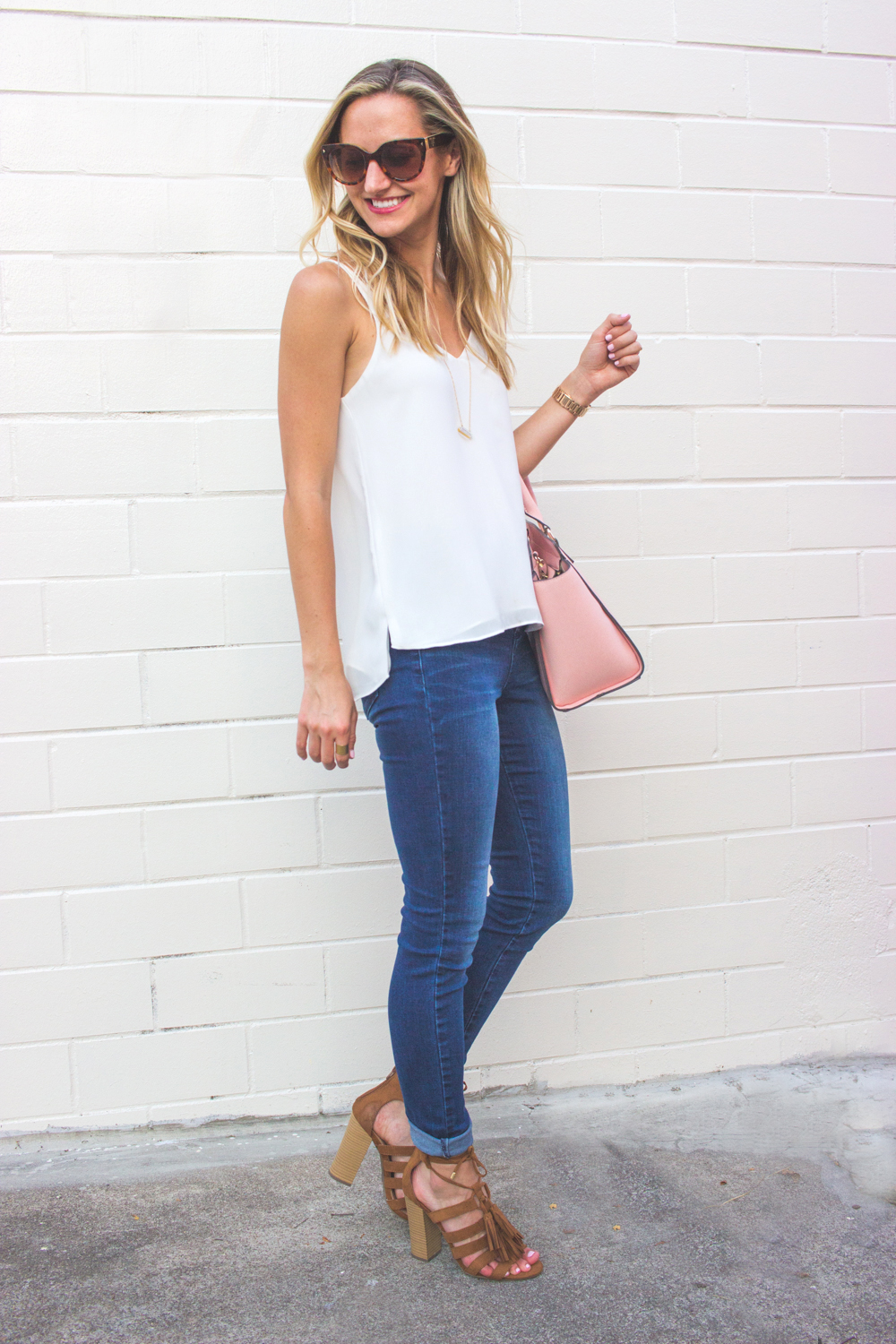 Simple Summer Outfit In NY&C Soho Denim - LivvyLand