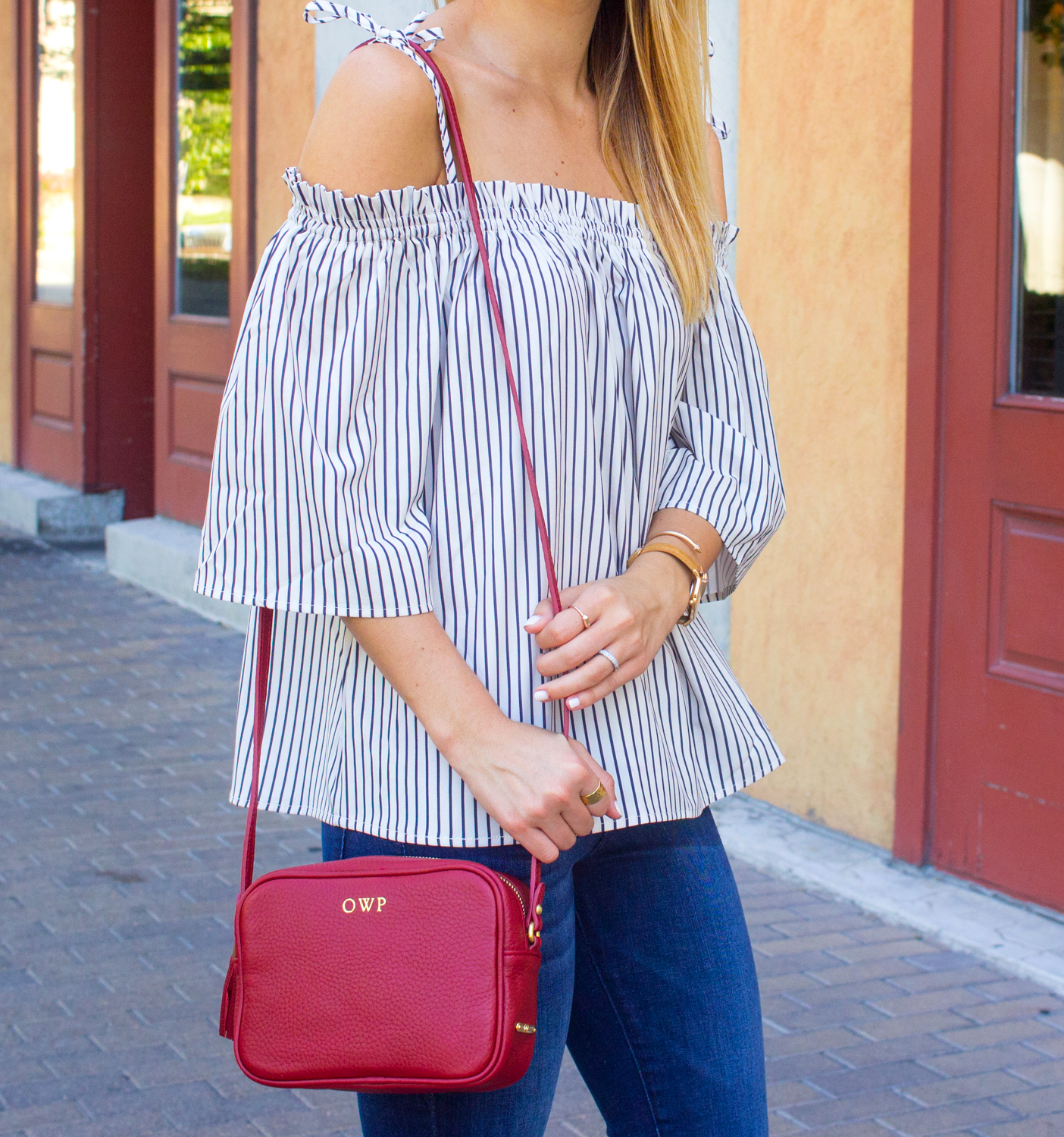 Striped Cold Shoulder Top - LivvyLand