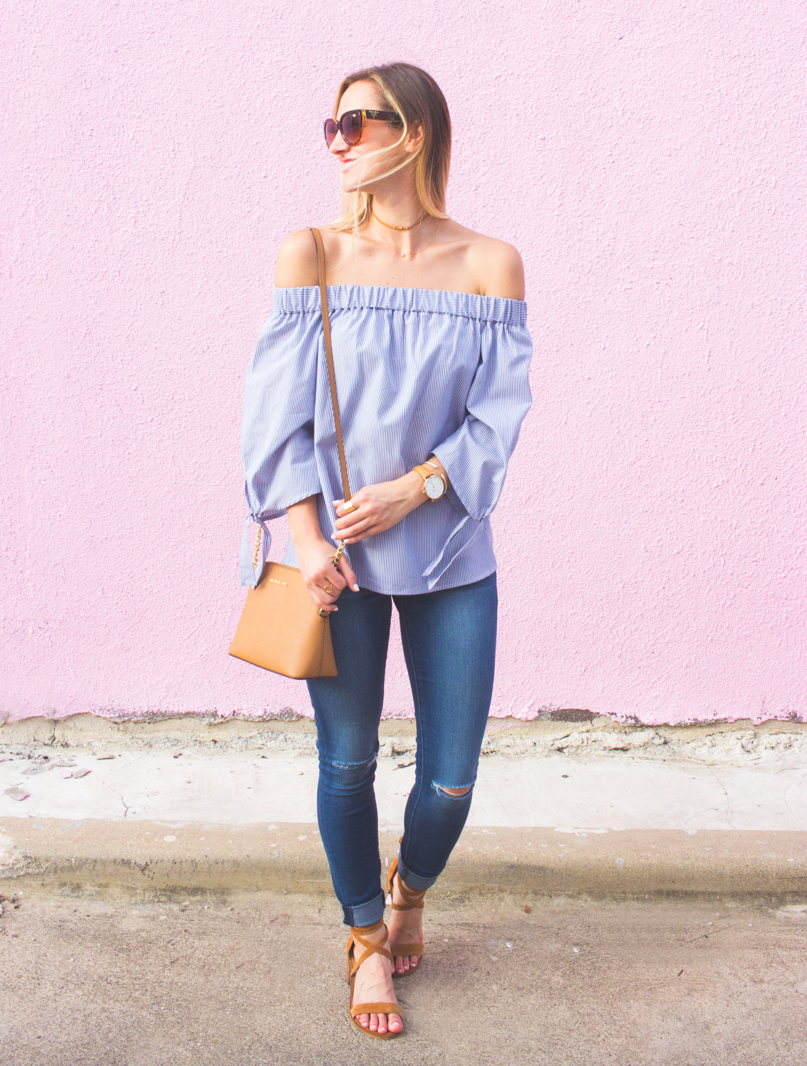 livvyland-blog-olivia-watson-austin-texas-articles-of-society-distressed-skinny-jeans-topshop-off-shoulder-tie-sleeves-striped-top-fashion-blogger-outfit-5